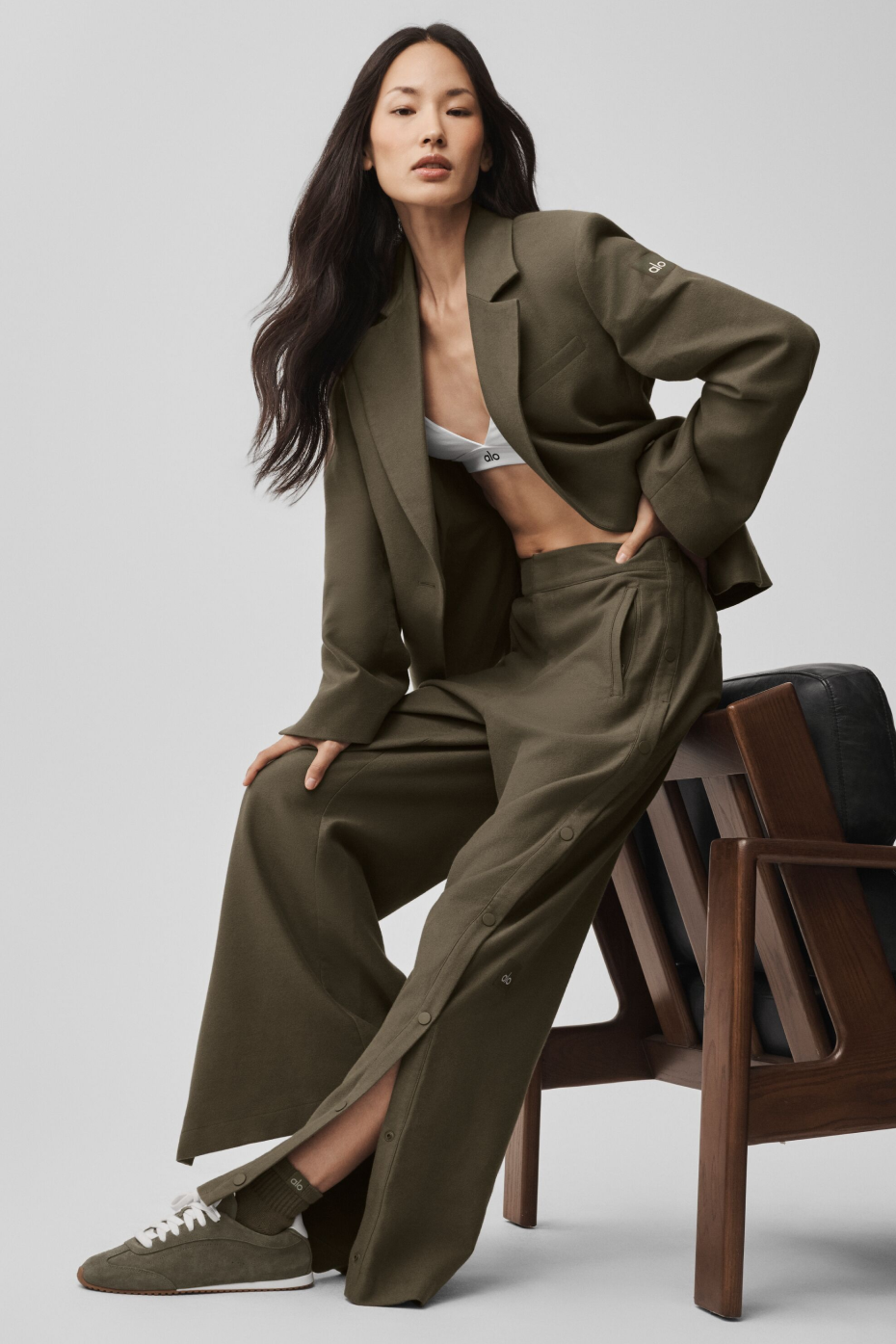 Cinch Blazer - Olive Tree
