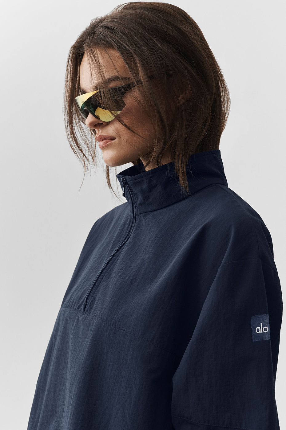 Light Weight Takeaway Track Pullover - Navy