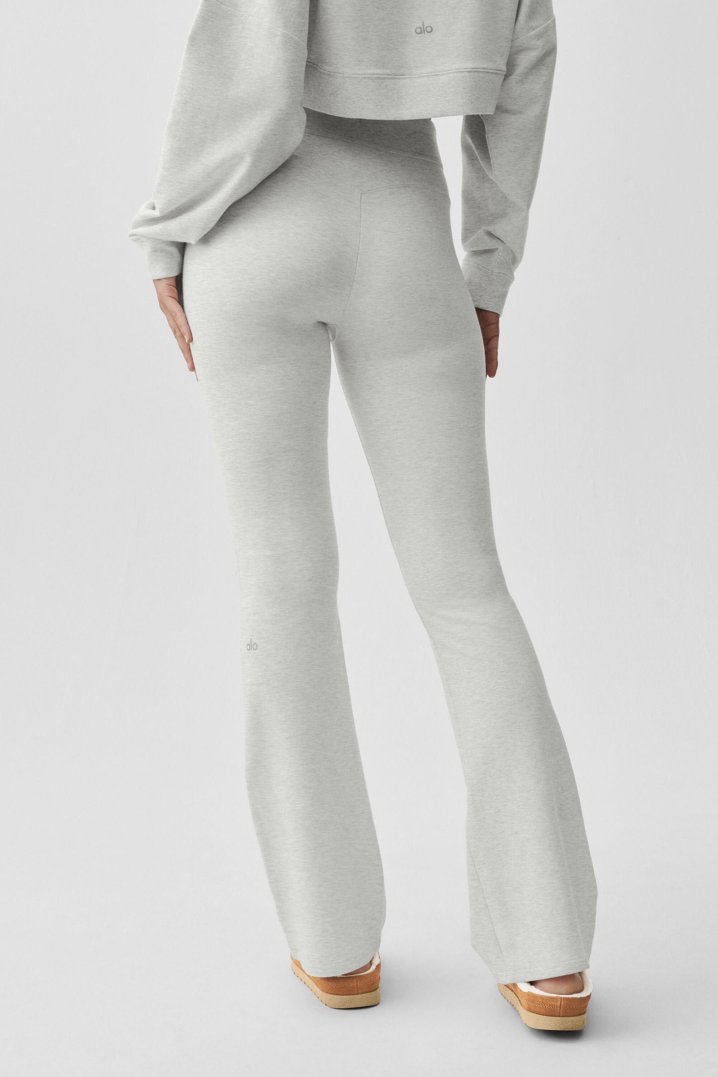 Sway Bootcut Sweatpant - White Heather